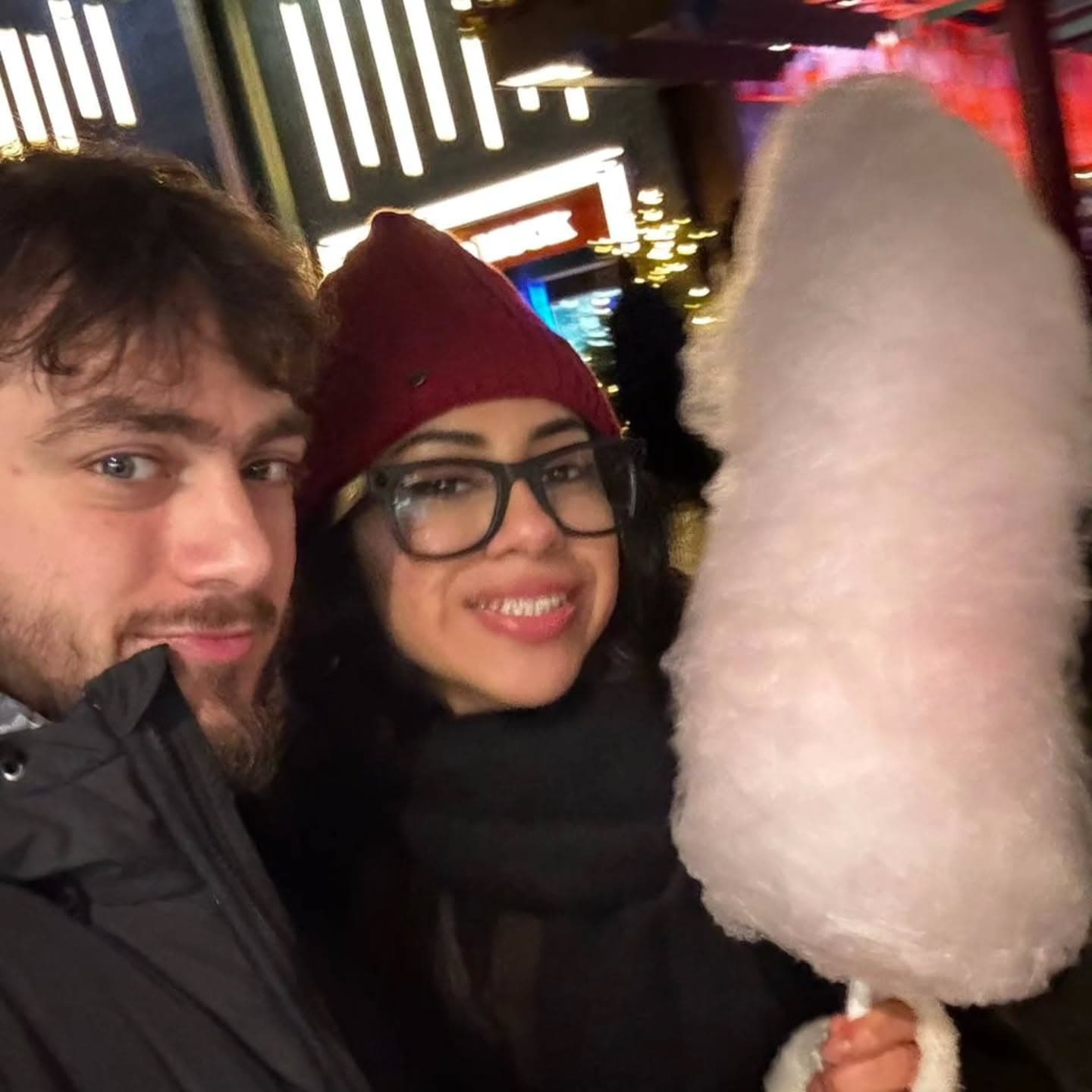 Cotton candy at the market